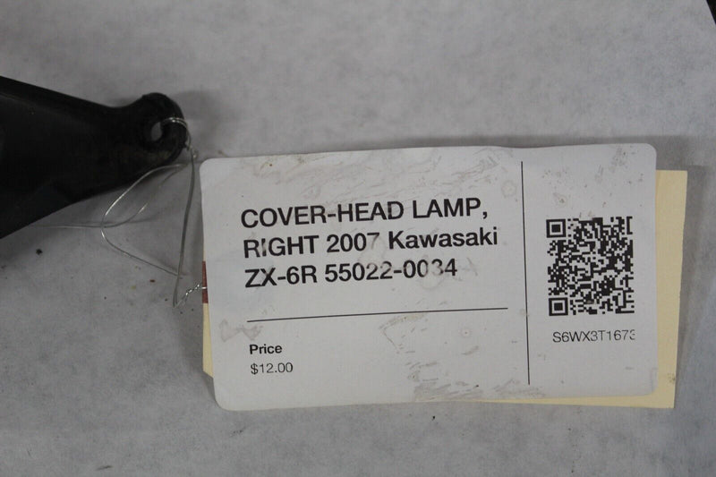 COVER-HEAD LAMP, RIGHT 2007 Kawasaki ZX-6R 55022-0034