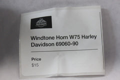 Windtone Horn W75 Harley Davidson 69060-90