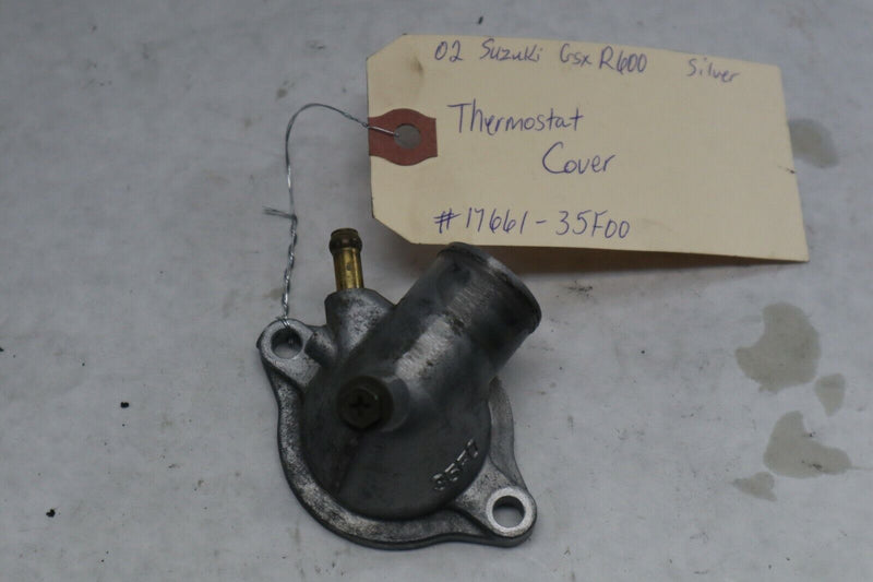 OEM Suzuki Motorcycle Thermostat Cover 2002 GSXR600 Silver 17661-35F00