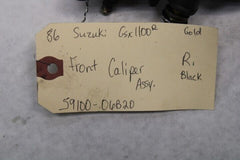Front Caliper Right Black 59100-06B20 1986 Suzuki GSXR1100