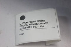 LOWER RIGHT FRONT ENGINE HANGER PLATE 50354-ME5-000 1984 Honda Nighthawk CB650SC