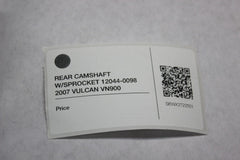 REAR CAMSHAFT W/SPROCKET 12044-0098 2007 VULCAN VN900 CUSTOM