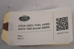 COCK ASSY. FUEL 44300-34470 1983 Suzuki GS650