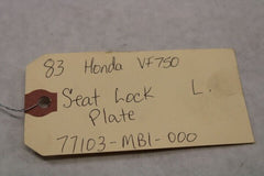 Seat Lock Plate Left 77103-MB1-000 1983 Honda VF750