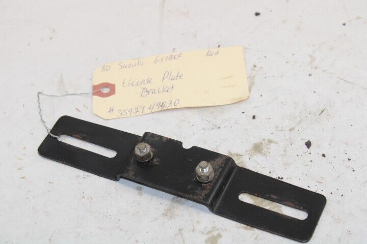 OEM Suzuki Motorcycle License Plate Bracket 35927-49230 1980 GS1100E Red