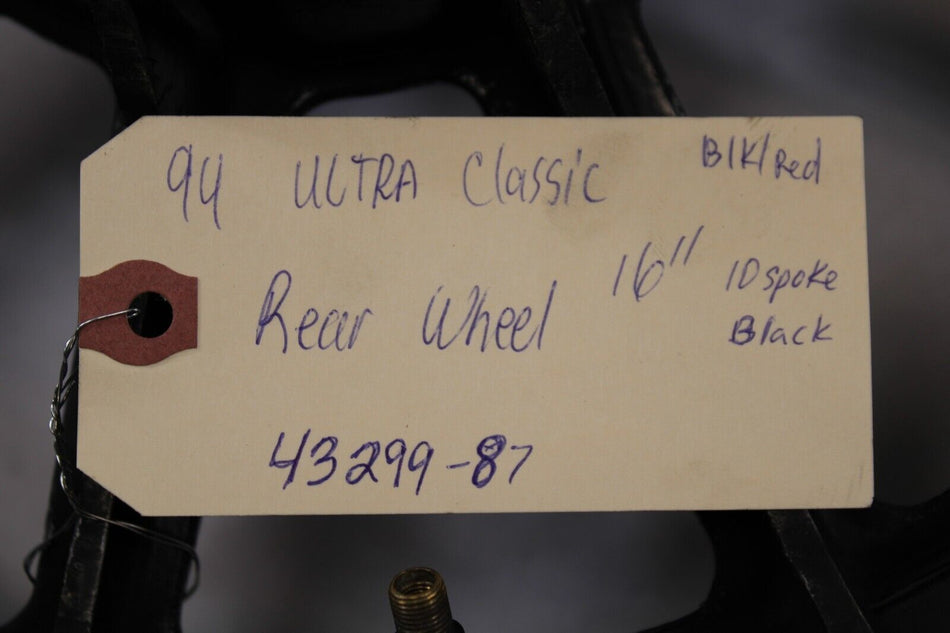 Harley Davidson Rear Wheel Wagon 16" X 3"  1994 Harley Davidson Ultra Classic