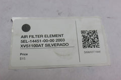 AIR FILTER ELEMENT 5EL-14451-00-00 2003 XVS1100AT SILVERADO