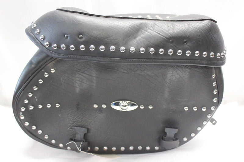 LEFT Saddlebag Leather Studded Harley Davidson