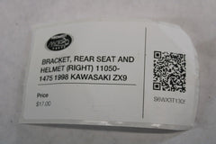 BRACKET, REAR SEAT AND HELMET (RIGHT) 11050-1475 1998 Kawasaki ZX-9R Ninja