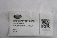 MAINSHAFT 1ST GEAR 35167-06 2017 SPORTSTER XL1200T Harley Davidson SuperLow