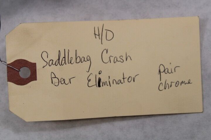 Saddlebag Crash Bar Eliminators Pair (Chrome) Harley Davidson