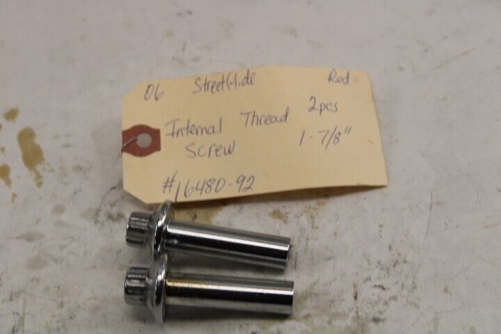 OEM Harley Davidson Internal Thread Screws (2) 16480-92 2006 Streetglide Grey