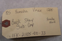 Back Stay Sub-Comp (Yamaha Black) 1FK-21105-00-33 1990 Yamaha Vmax VMX12 1200
