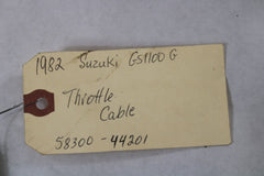 1982 Suzuki GS1100G Z-Throttle Cable 58300-44201