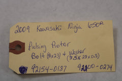 Pulsing Rotor Bolt (8x23) & Washer(8.5x28x0.8) 2009 Kawasaki 650R Ninja EX650C9F