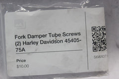 Fork Damper Tube Screws (2) Harley Davidson 45405-75A