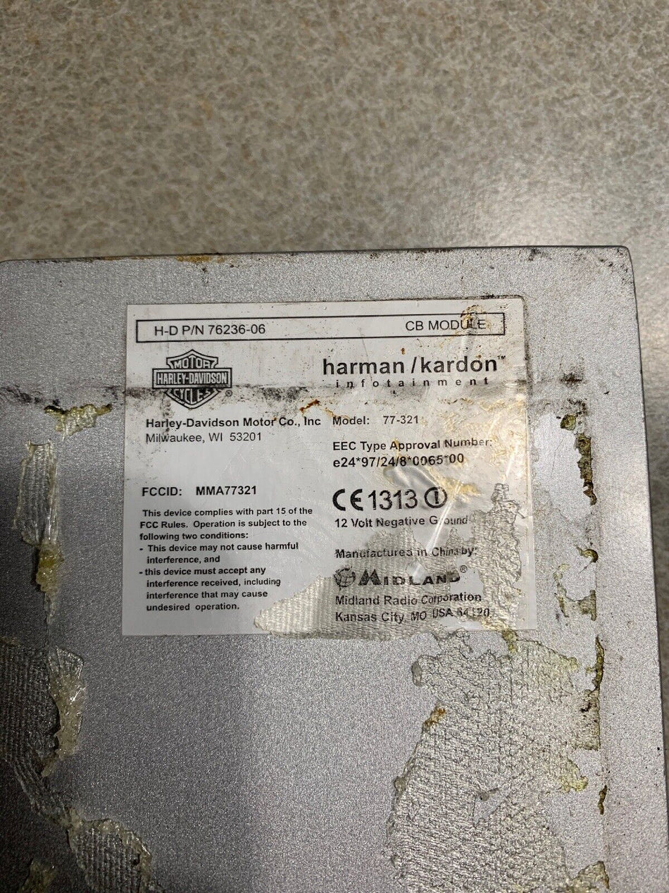 OEM Harley Touring CVO Ultra Classic Harman Kardon Radio Audio CB Module
