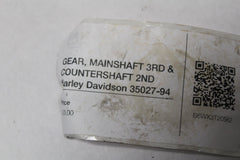 GEAR, MAINSHAFT 3RD & COUNTERSHAFT 2ND 35027-94 Harley Davidson