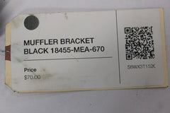 MUFFLER BRACKET BLACK 18455-MEA-670 2005 Honda VTX1300S