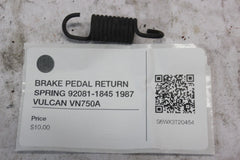 BRAKE PEDAL RETURN SPRING 92081-1845 1987 VULCAN VN750A