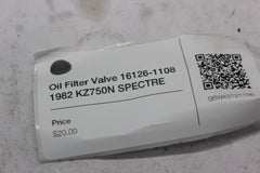 Oil Filter Valve 16126-1108 1982 KZ750N SPECTRE
