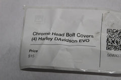 Chrome Head Bolt Covers (4) Harley Davidson EVO