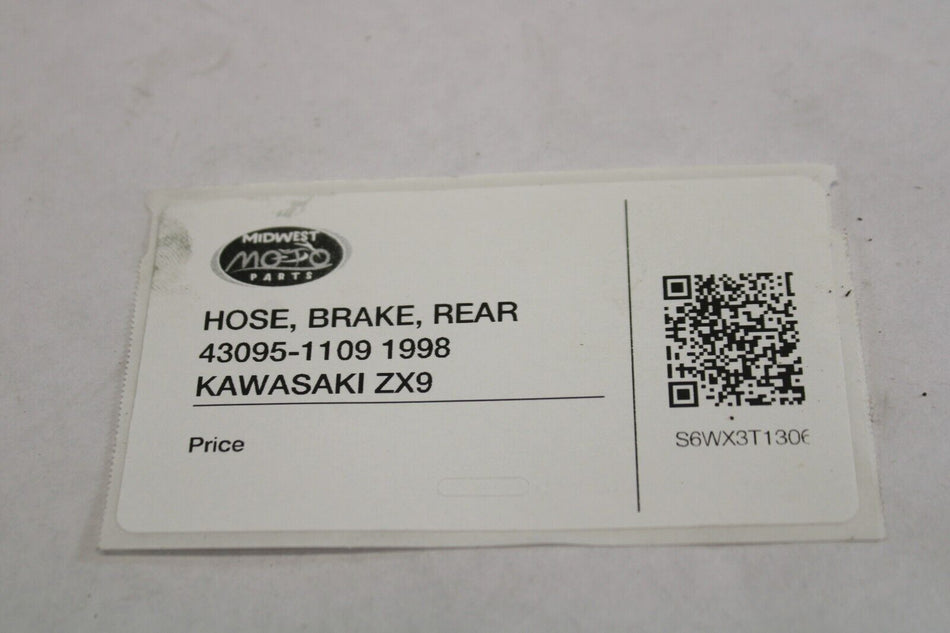 HOSE, BRAKE, REAR 43095-1109 1998 Kawasaki ZX-9R Ninja