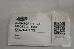 RADIATOR FITTING 92005-1268 2000 KAWASAKI ZX9 1998 Kawasaki ZX-9R Ninja