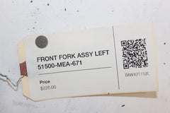 FRONT FORK ASSY LEFT 51500-MEA-671 2005 Honda VTX1300S