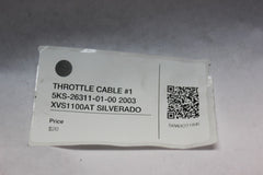 THROTTLE CABLE #1 5KS-26311-01-00 2003 XVS1100AT SILVERADO