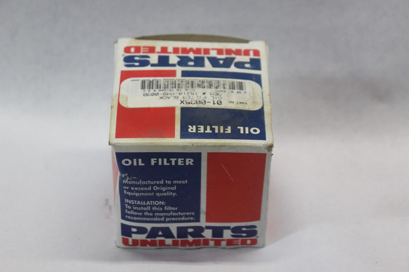 PARTS UNLIMITED Oil Filter 01-0035X, 15410-MM9-003B