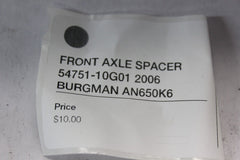 Front Axle Spacer 2006 Suzuki Burgman 54751-10G01