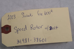 Speed Rotor w/Bolt 34981-38G01 2003 Suzuki GSX-R600