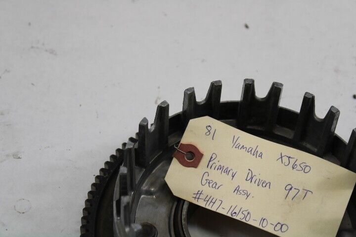 OEM Yamaha Motorcycle 1981 XJ650 Primary Driven Gear 97T 4H7-16150-10-00