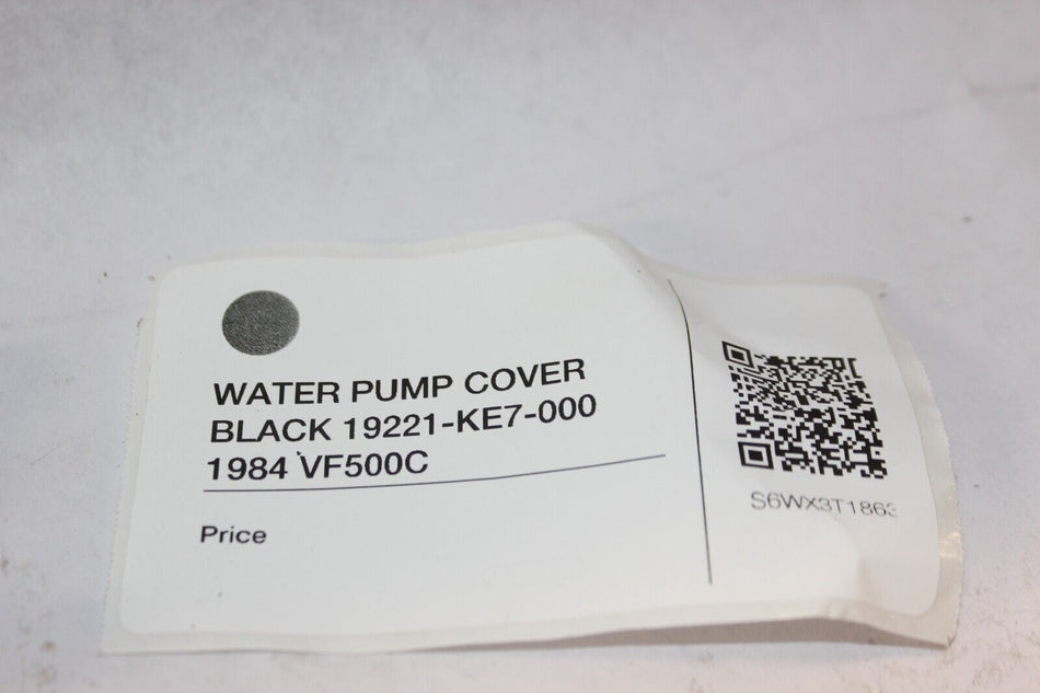 WATER PUMP COVER BLACK 19221-KE7-000 1984 VF500C Honda Magna