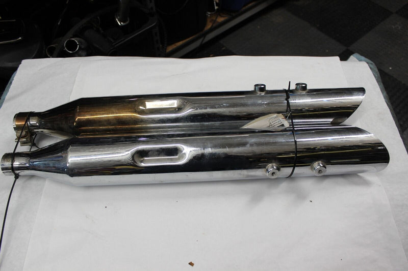 Aftermarket Slip On Exhaust Muffler (2) Chrome 4