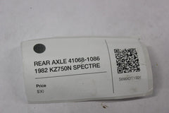 REAR AXLE 41068-1086 1982 Kawasaki Spectre KZ750N