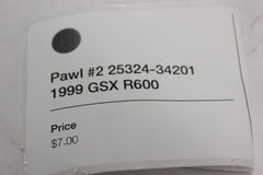 Pawl #2 25324-34201 1999 GSX R600