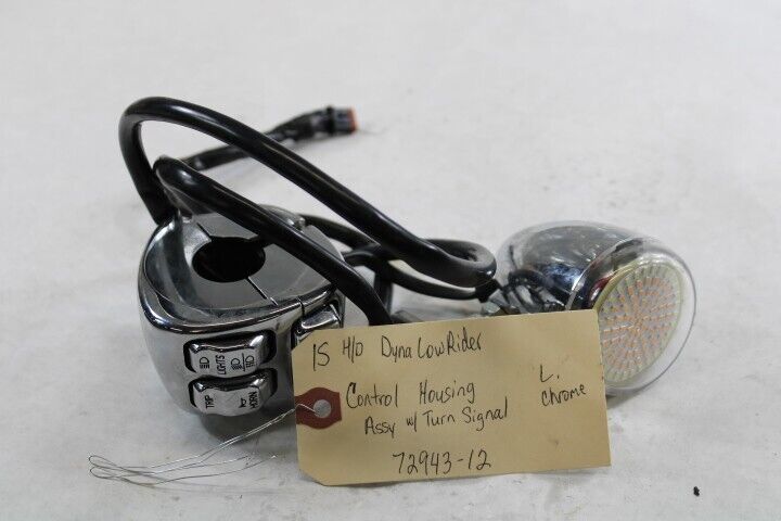 Control Housing w/Turn Signal LEFT Chrome 7292015 Harley Davidson Dyna Low Rider