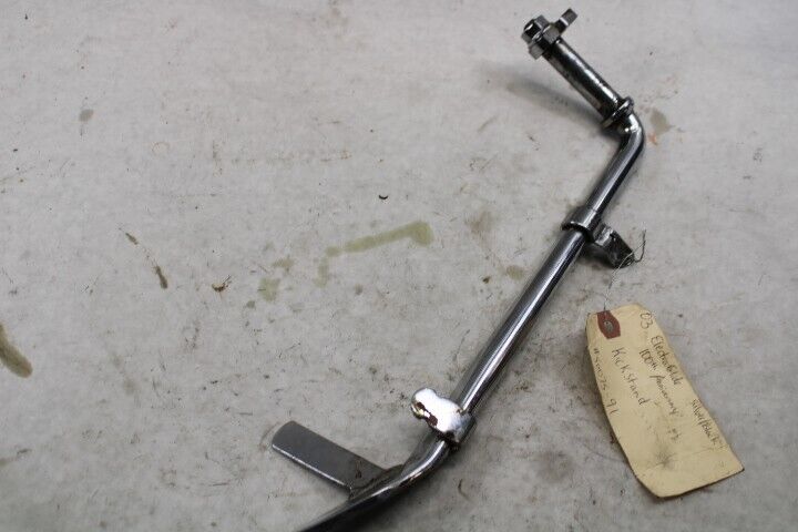 OEM Harley Davidson Jiffy Kickstand 2003 FLHT Silver Black 50075-07