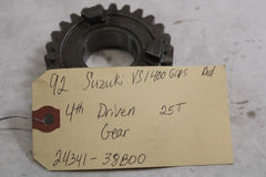 4th Driven Gear 25T 24341-38B00 1992 Suzuki Intruder VS1400