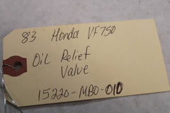 Oil Relief Valve 15220-MB0-010 1983 Honda VF750