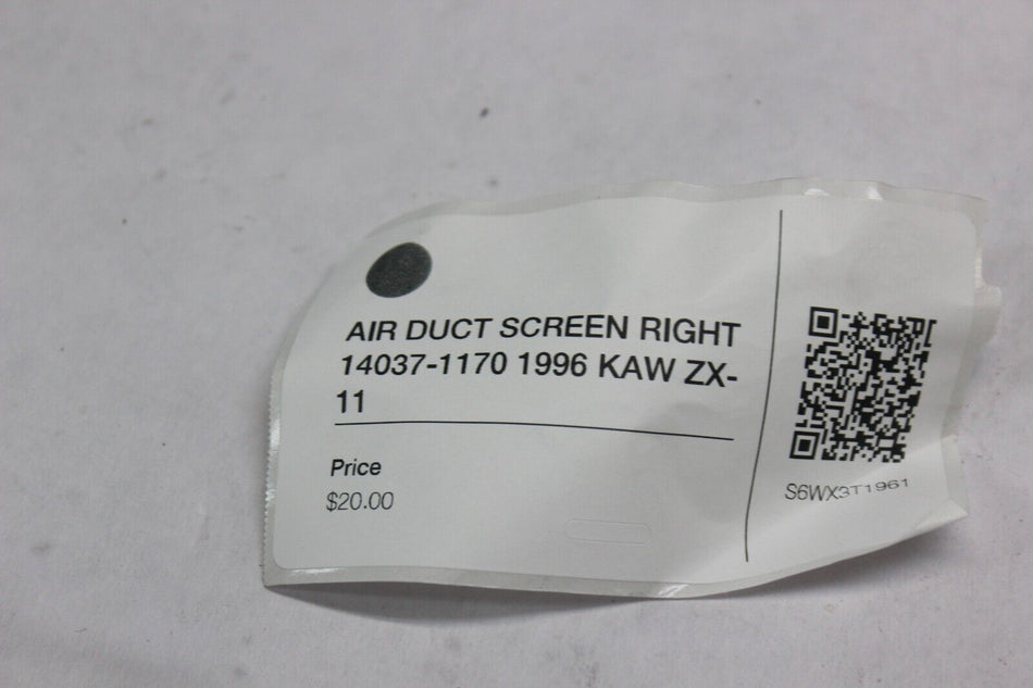 AIR DUCT SCREEN RIGHT 14037-1170 1996 KAW ZX-11