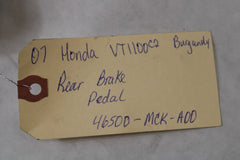 Rear Brake Pedal 46500-MCK-A00 Chrome 2007 Honda Shadow Sabre VT1100C2