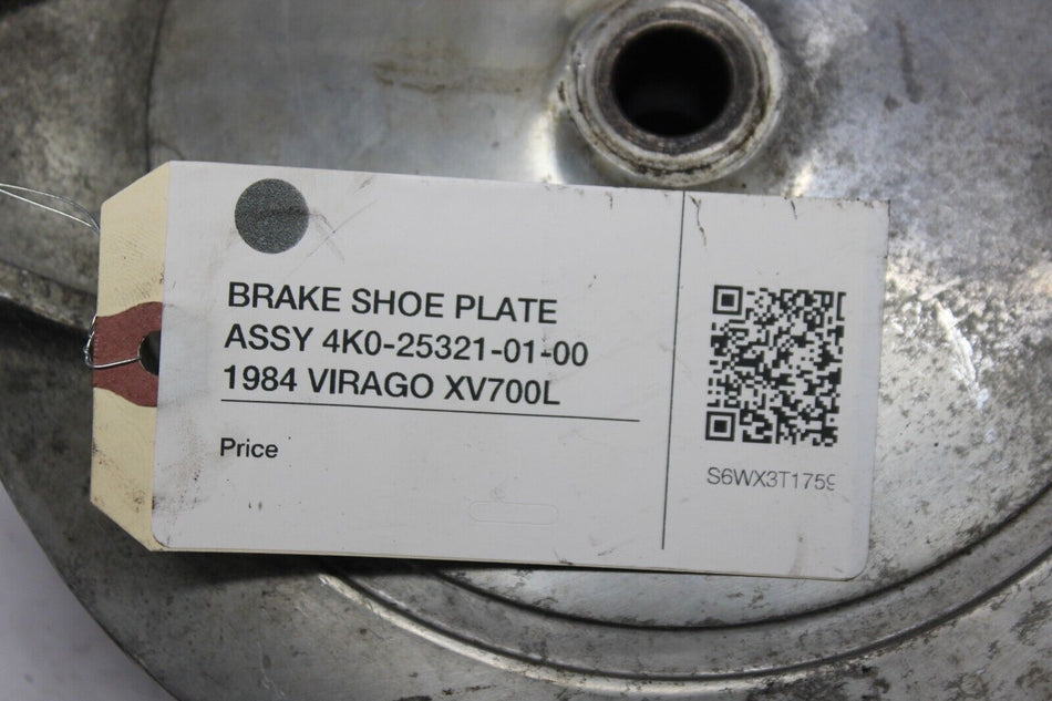 BRAKE SHOE PLATE ASSY 4K0-25321-01-00 1984 Yamaha VIRAGO XV700L