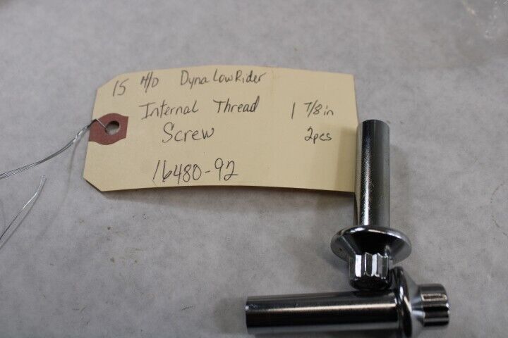 Internal Thread Screws (2) 16480-92 (1-7/8”) 2015 Harley Davidson Dyna Low Rider