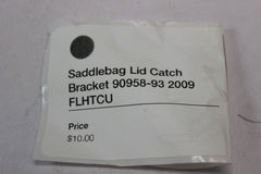 Saddlebag Lid Catch Bracket 90958-93 2009 FLHTCU Harley Davidson