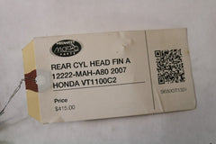 REAR CYL HEAD FIN A 12222-MAH-A80 2007 HONDA VT1100C2