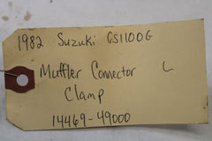 1982 Suzuki GS1100G Z Muffler Connector Clamp Left 14469-49000