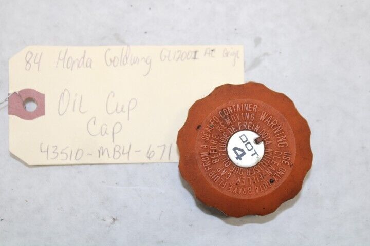 Rear Oil Cup Cap 43510-MB4-671 1984 Honda Goldwing GL1200A